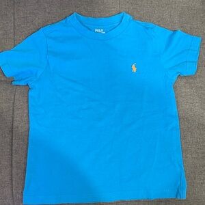 Polo by Ralph Lauren Boys Bright Blue Tee with Orange horse size 4T